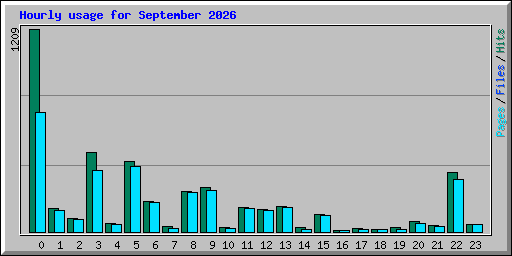 Hourly usage for September 2026